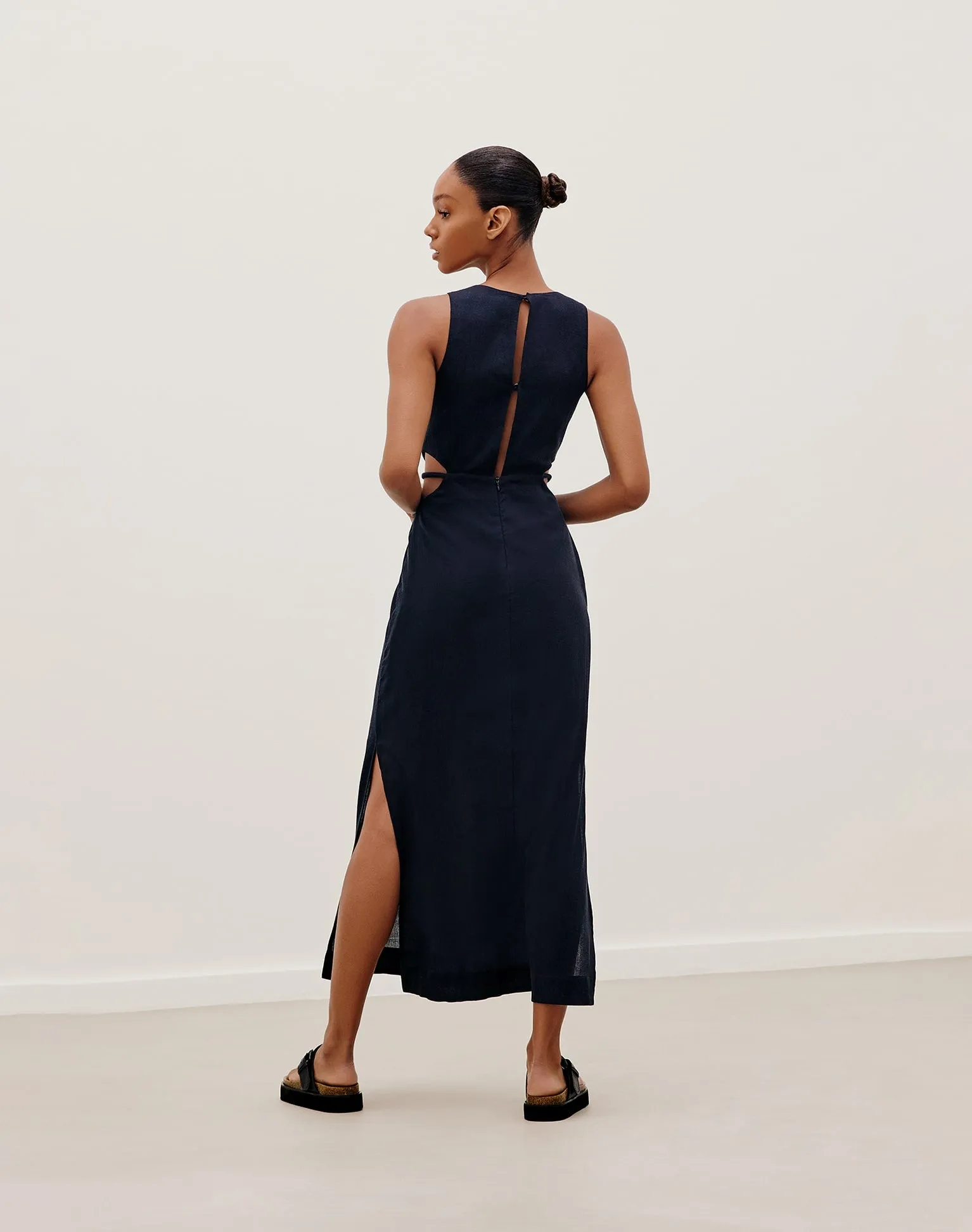 Maya Detail Long Dress (exchange only) - Black sold by Vix product image thumbnail 2