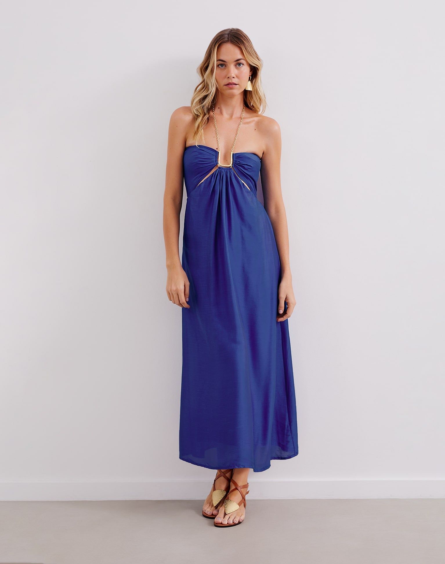 Maureen Detail Long Dress - Lazuli sold by Vix