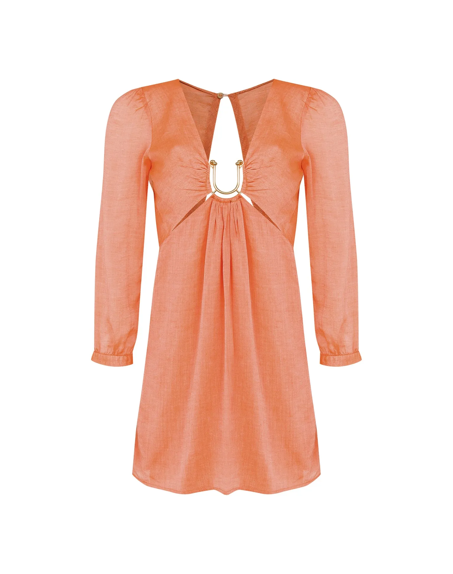 Amelia Detail Short Dress (exchange only) - Grapefruit sold by Vix product image thumbnail 5