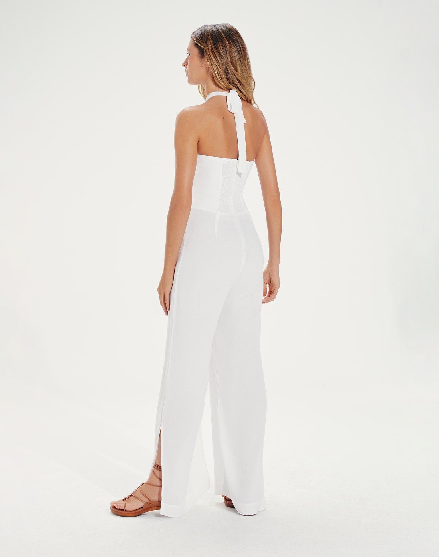 Luana Detail Jumpsuit (exchange only) - Off White sold by Vix product image thumbnail 4