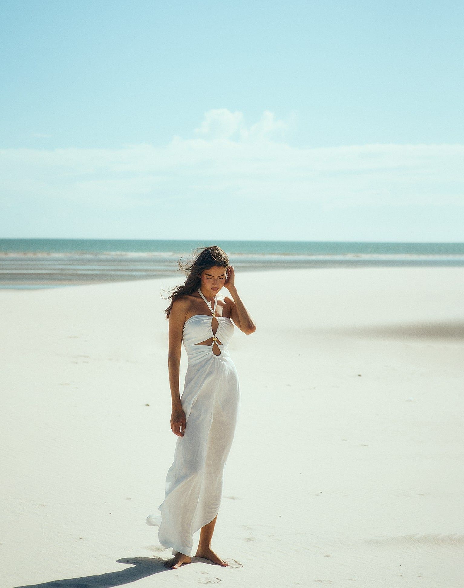 Luana Detail Jumpsuit (exchange only) - Off White sold by Vix product image thumbnail 3