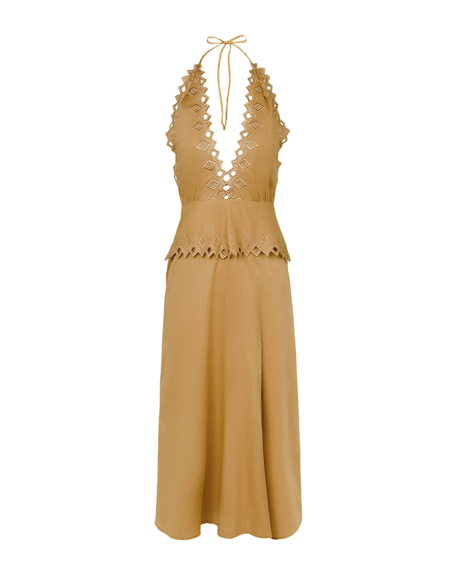 Tara Midi Dress (exchange only) - Walnut sold by Vix product image thumbnail 4