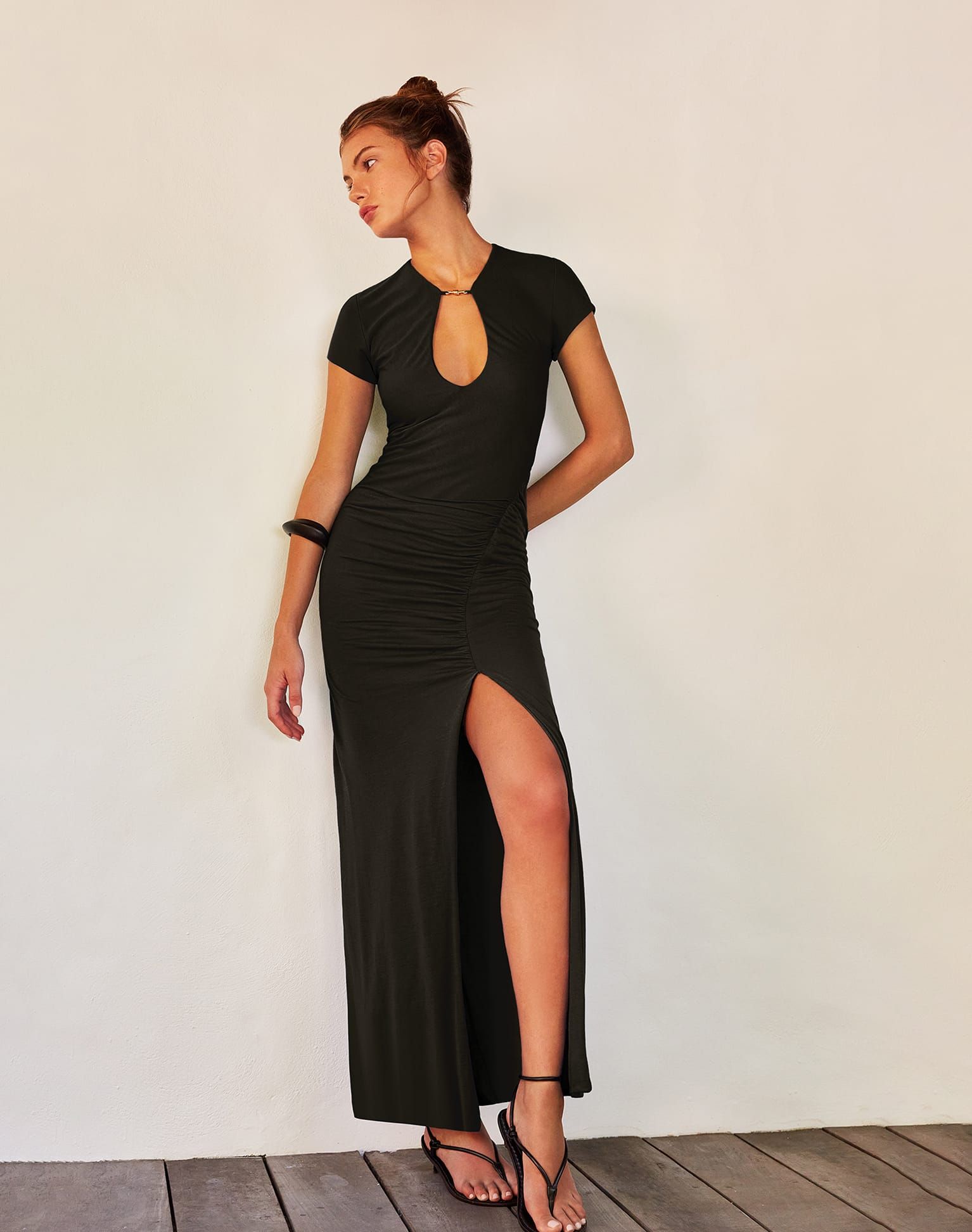 Anya Long Dress - Black sold by Vix product image thumbnail 3