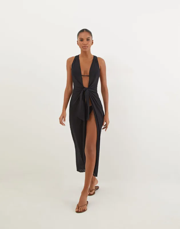 Mita Long Cover Up - Black sold by Vix