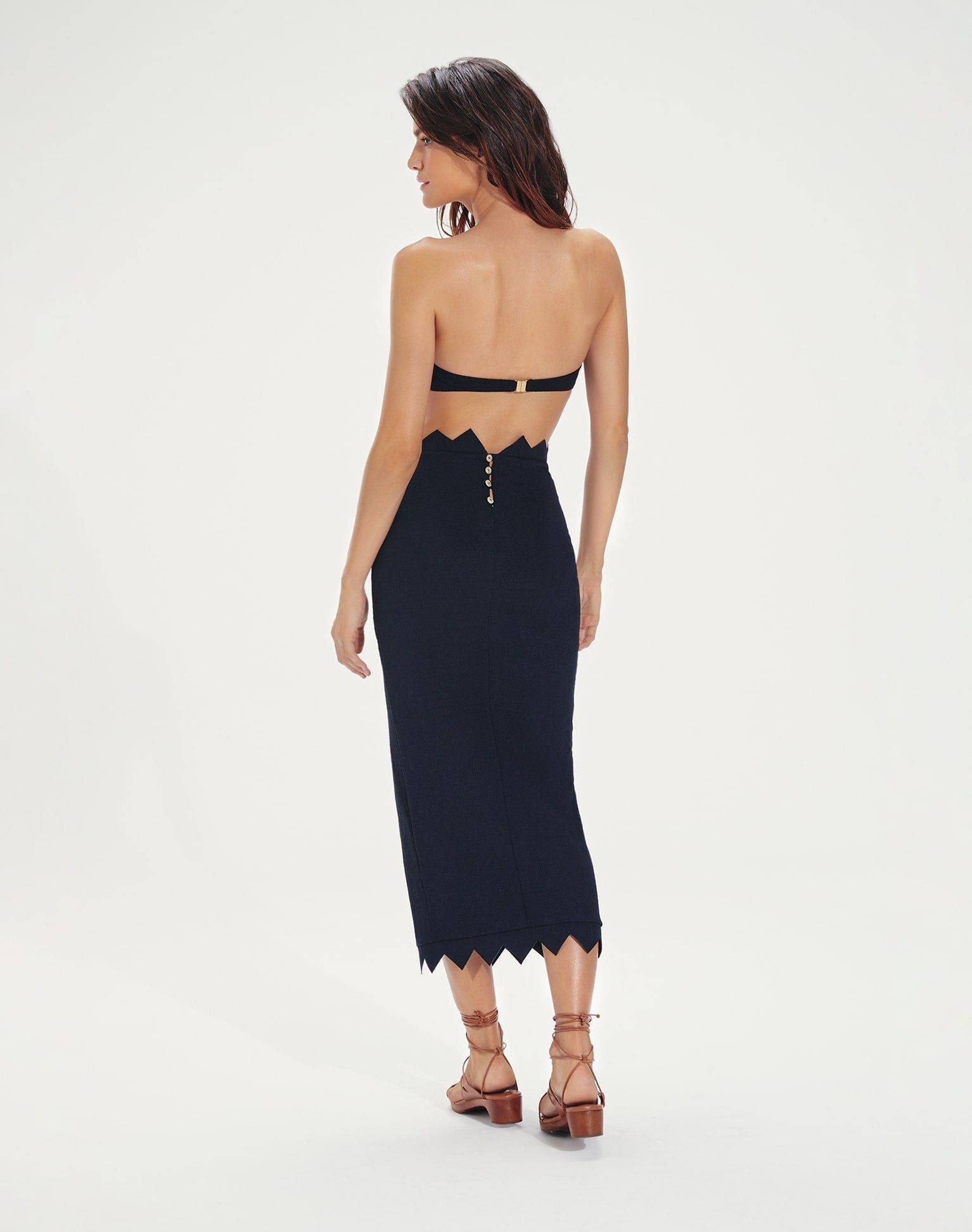 Firenze Imani Midi Skirt (exchange only) - Black sold by Vix product image thumbnail 3