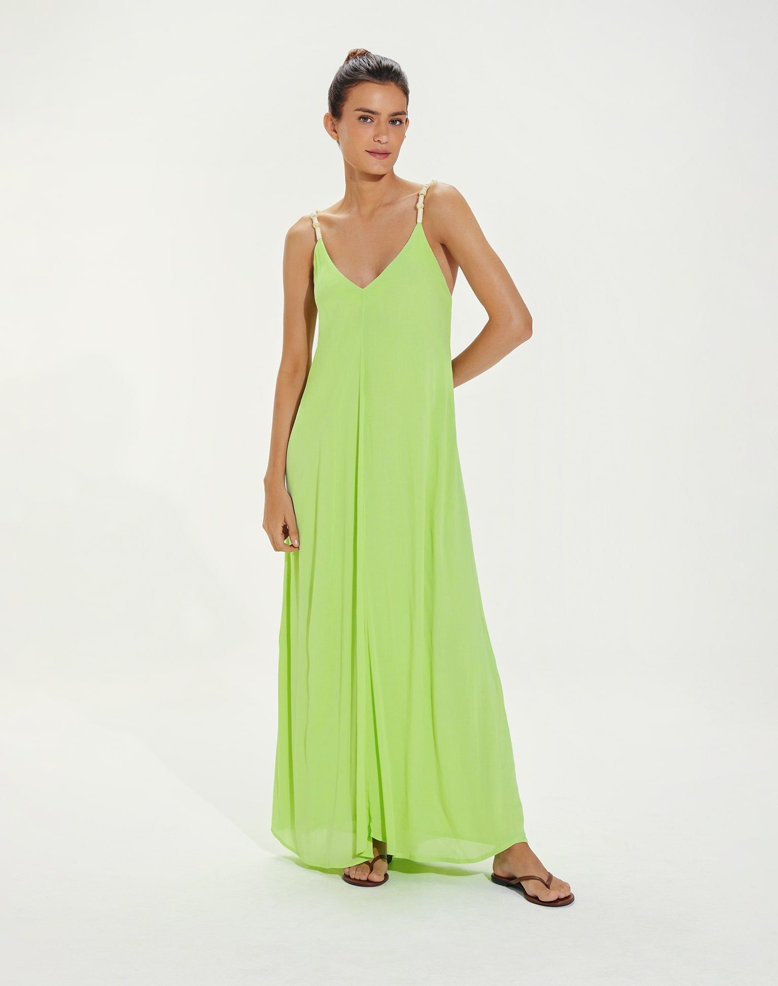Lilly Detail Long Cover Up (exchange only) - Lime sold by Vix product image thumbnail 5