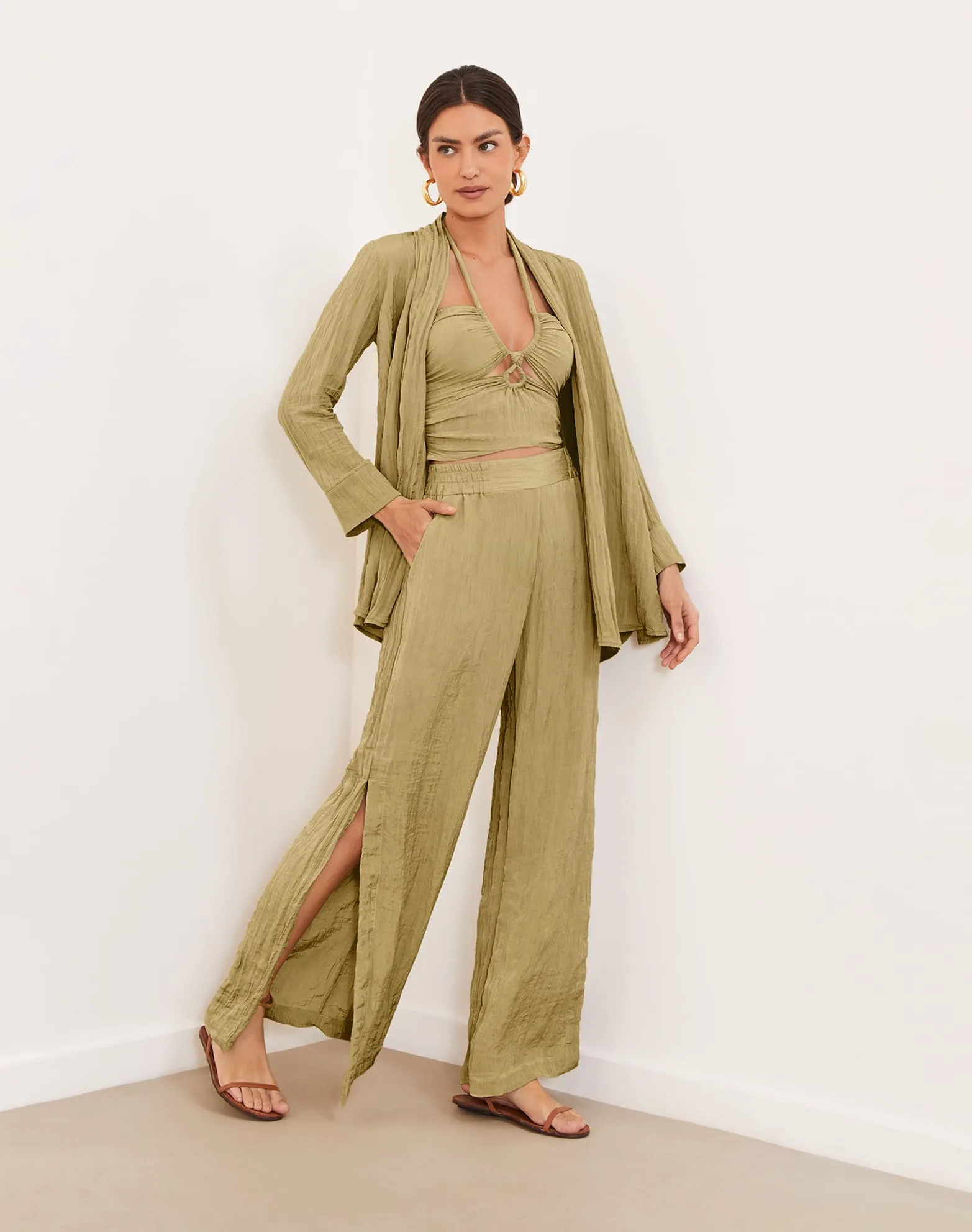 Carol Cardigan (exchange only) - Olivine sold by Vix product image thumbnail 2