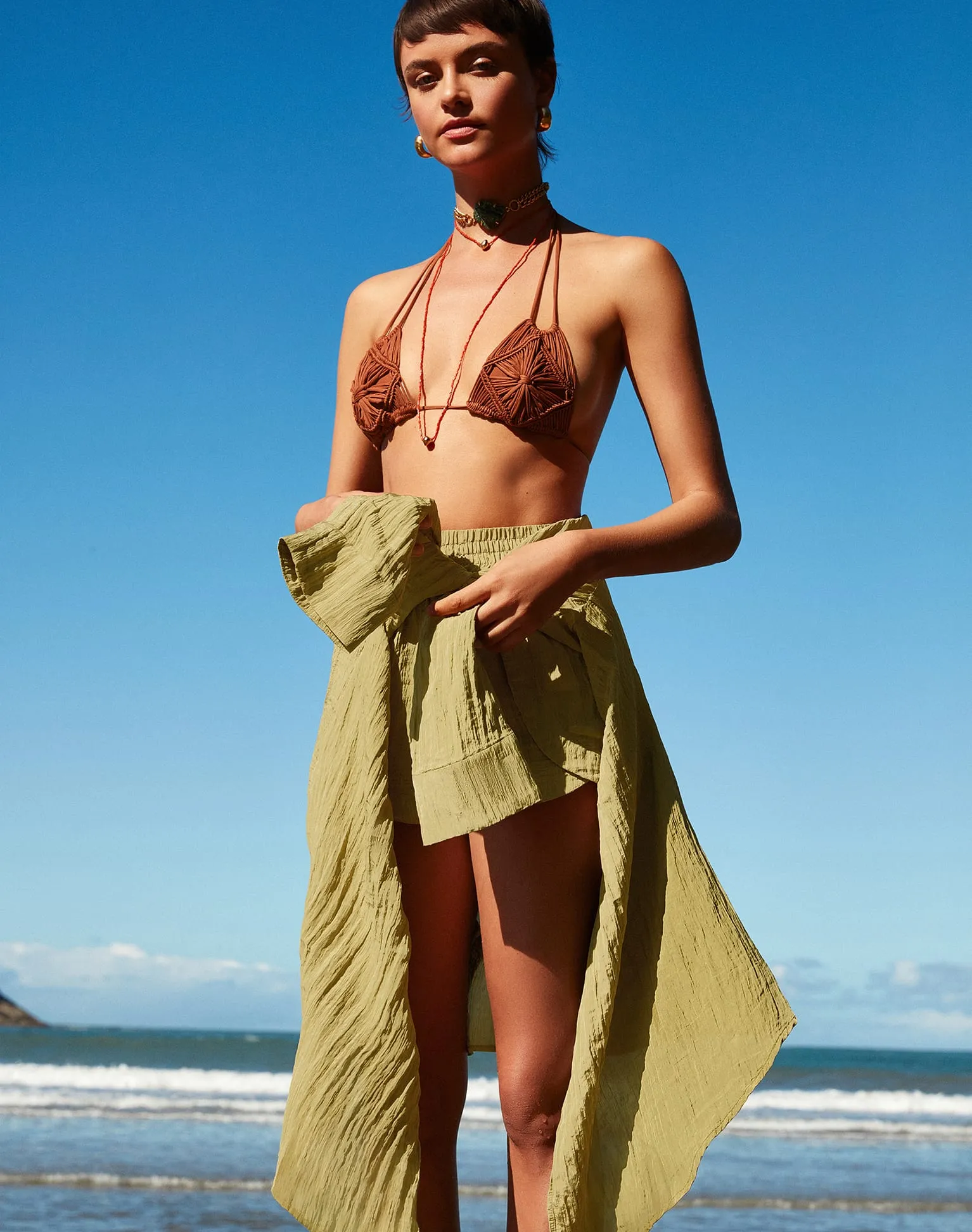 Carol Cardigan (exchange only) - Olivine sold by Vix product image thumbnail 5