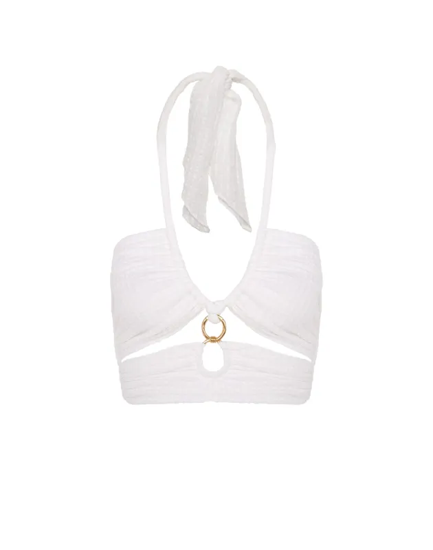 Marge Detail Top - Off White sold by Vix