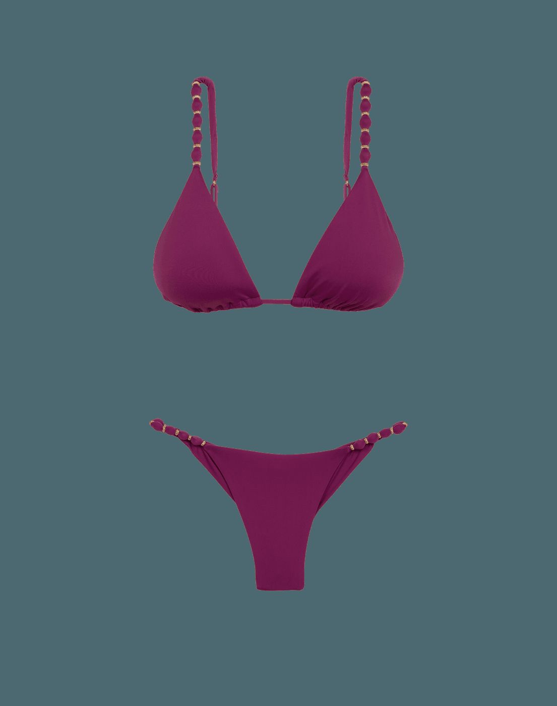 Beads Tri Parallel Top (final sale) - Plum sold by Vix product image thumbnail 6