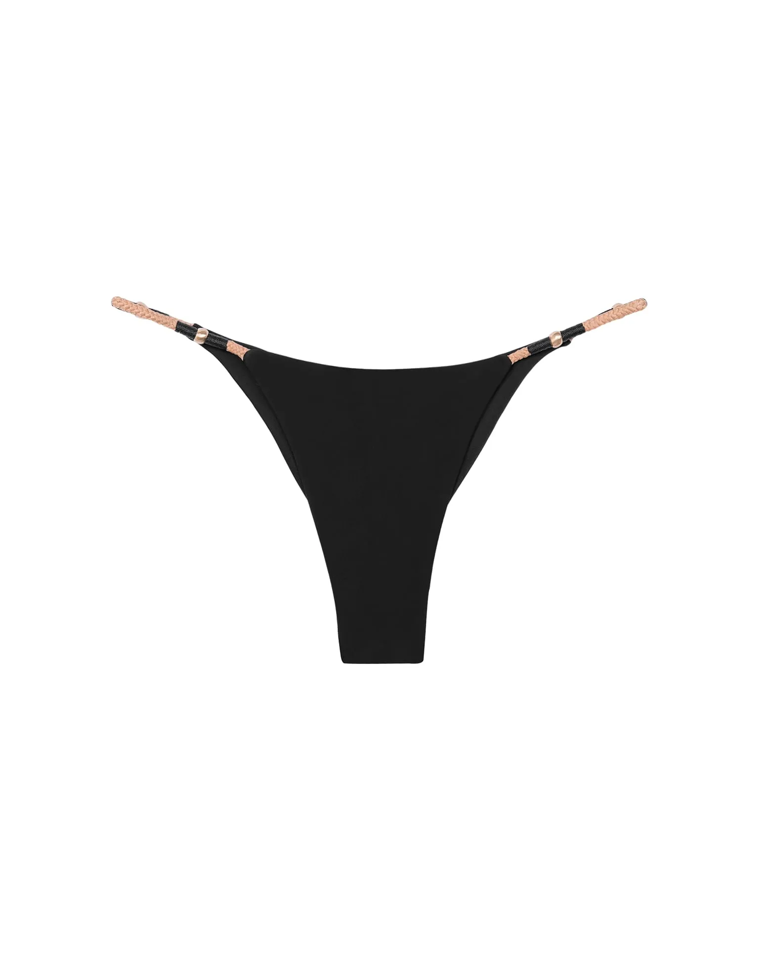 Ribbed Layla Detail Bottom - Black sold by Vix