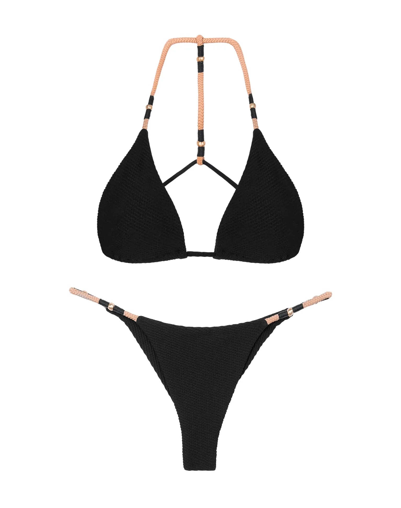 Ribbed Layla Detail Bottom - Black sold by Vix product image thumbnail 4