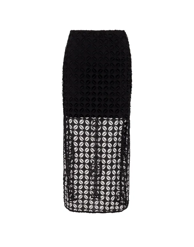 Emny Long Skirt (exchange only) - Black sold by Vix