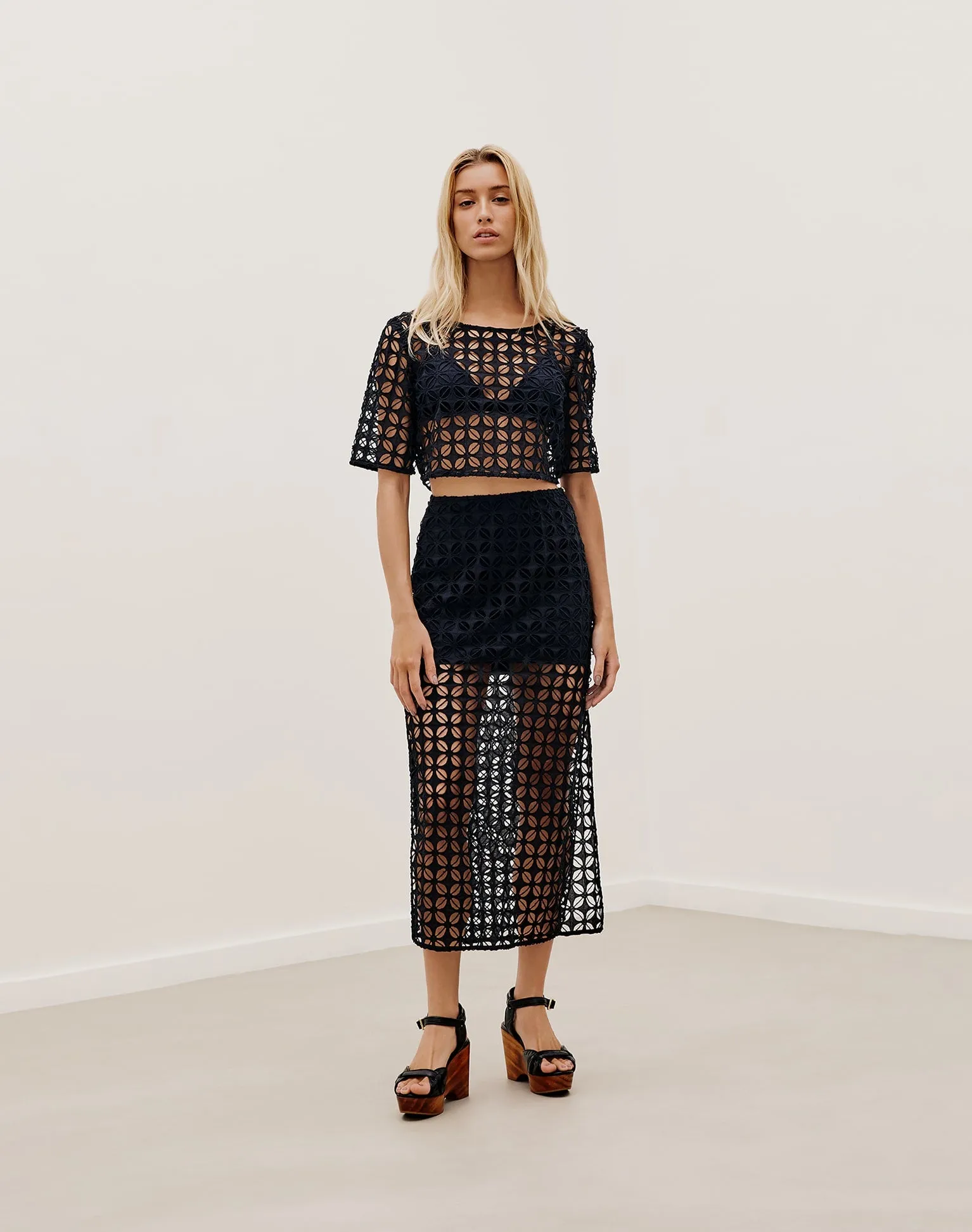 Emny Long Skirt (exchange only) - Black sold by Vix product image thumbnail 2