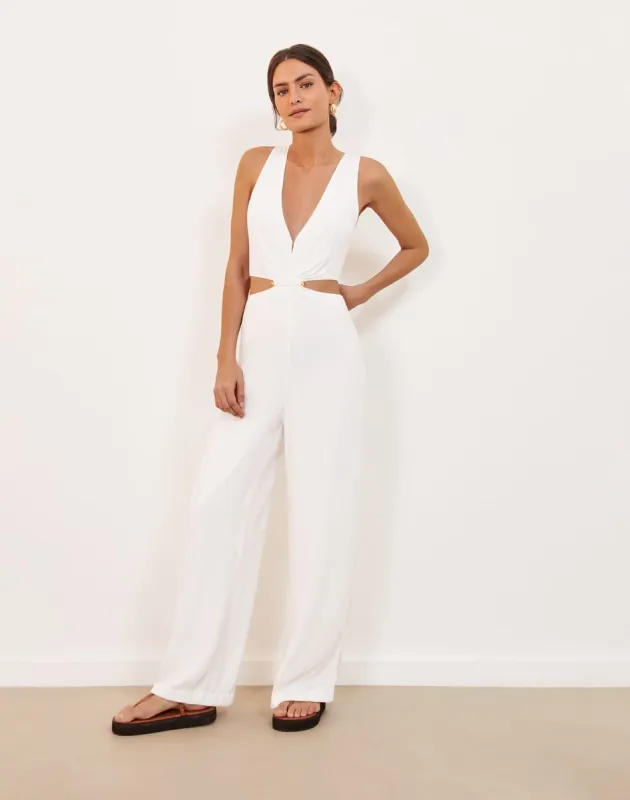 Nayara Detail Jumpsuit (Exchange Only) - Off White sold by Vix
