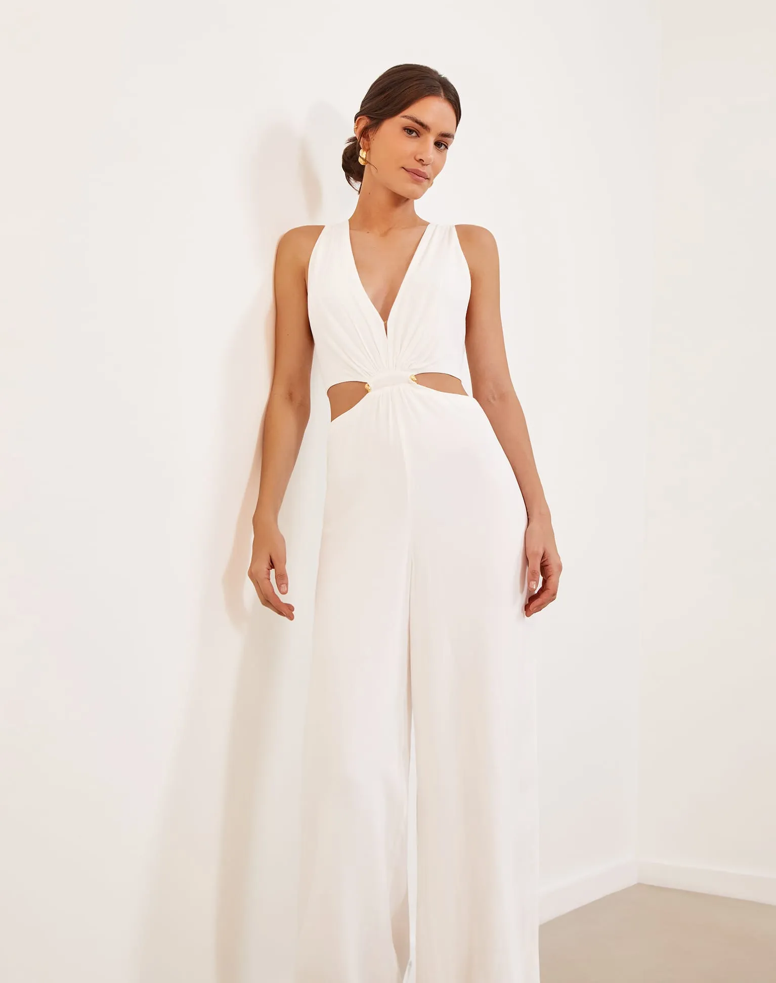 Nayara Detail Jumpsuit (Exchange Only) - Off White sold by Vix product image thumbnail 4