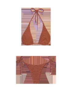 Kayla Tie Side Bottom - Camel sold by Vix