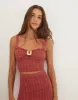 Knit Aria Midi Skirt - Berry Burst sold by Vix