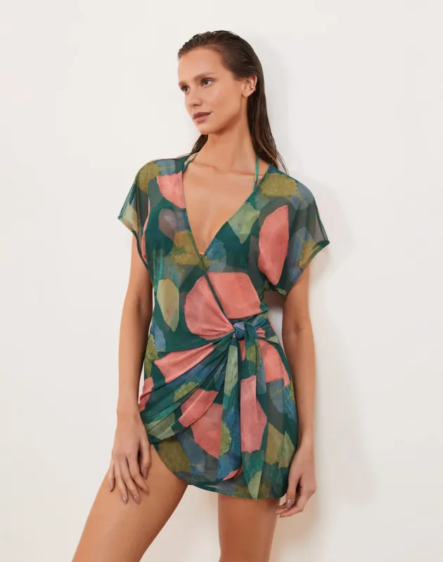 Emily Short Cover Up - Waterlily sold by Vix