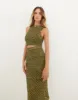 Knit Aria Midi Skirt - Green sold by Vix