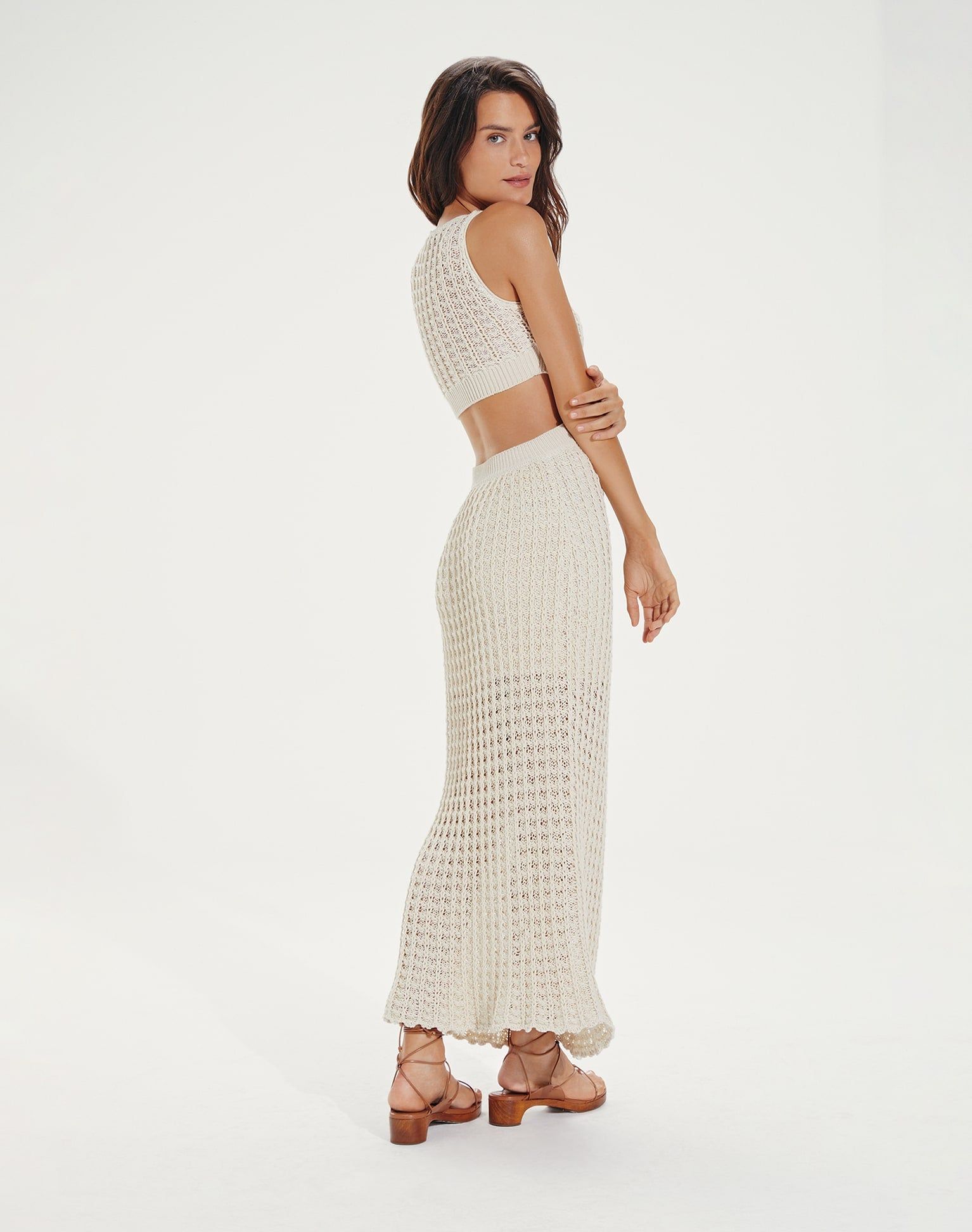 Noa Long Dress - Off White sold by Vix product image thumbnail 4