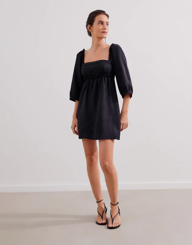 Isadora Detail Short Dress (exchange only) - Black sold by Vix