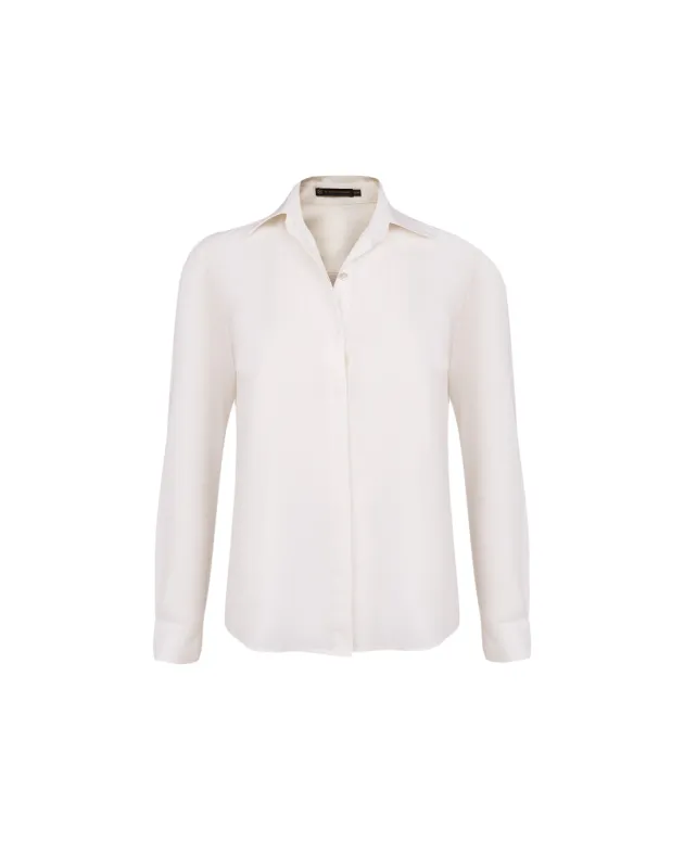 Jaque Long Sleeve Blouse (exchange only) - Off White sold by Vix