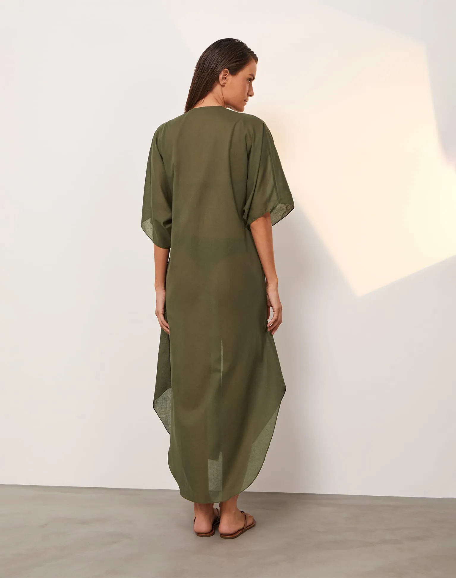 Braid Long Caftan - Evergreen sold by Vix product image thumbnail 2
