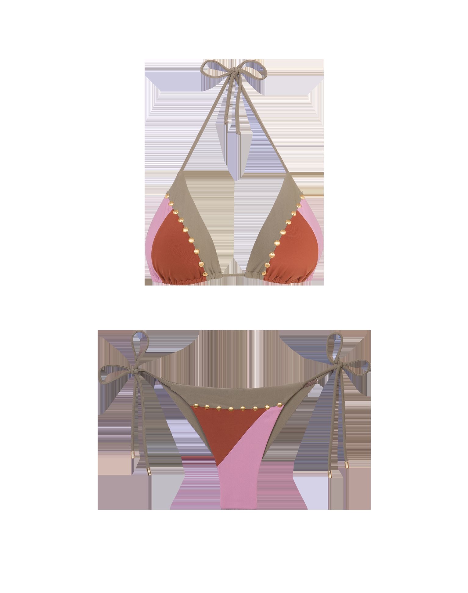 Block Tie Side Bottom (final sale) - Pistachio Camel sold by Vix product image thumbnail 7