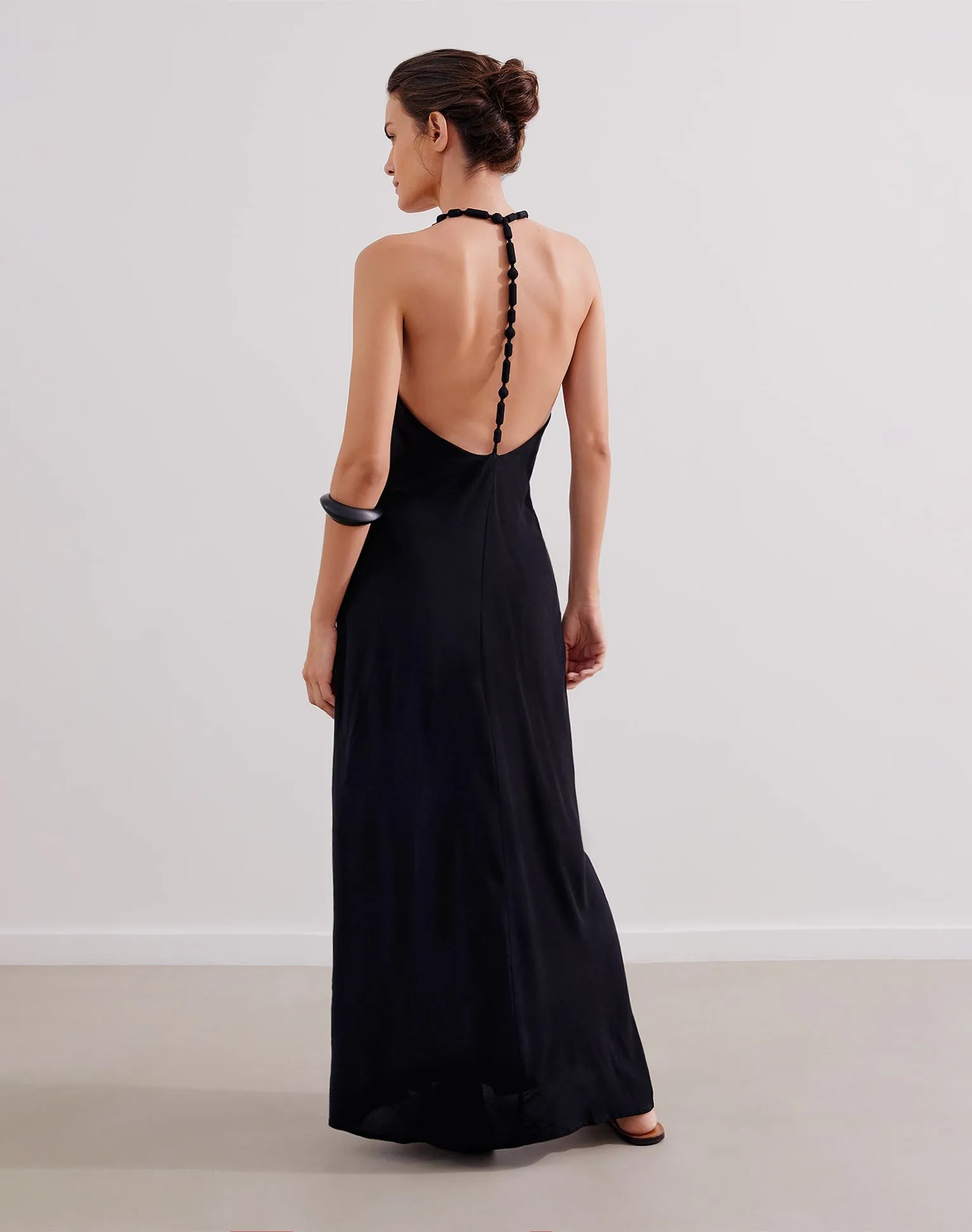 Remi Detail Long Dress - Black sold by Vix product image thumbnail 2