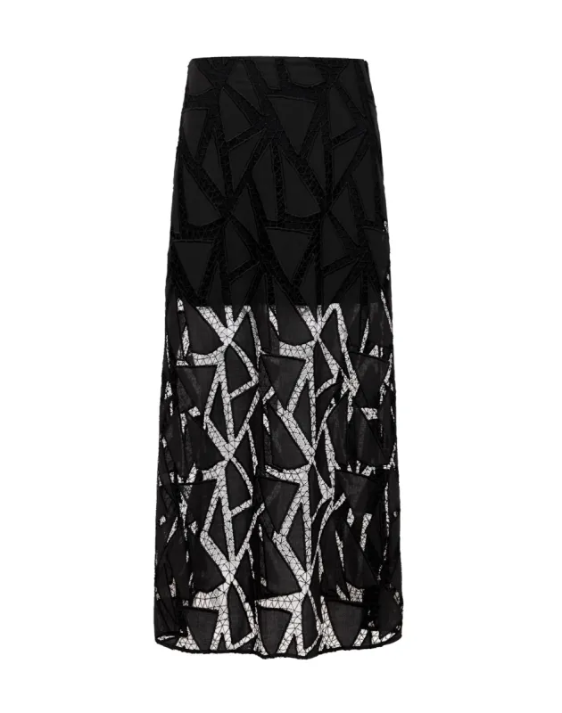 Juli Long Skirt (Exchange Only) - Black sold by Vix