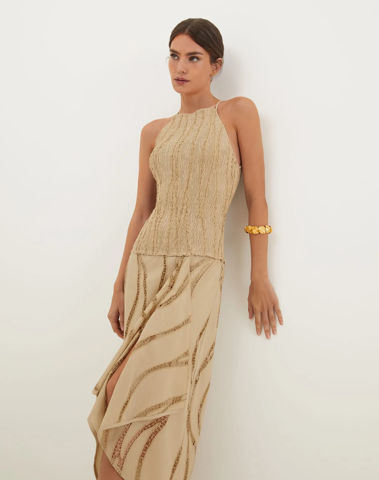 Belle Midi Dress - Santal sold by Vix product image thumbnail 5