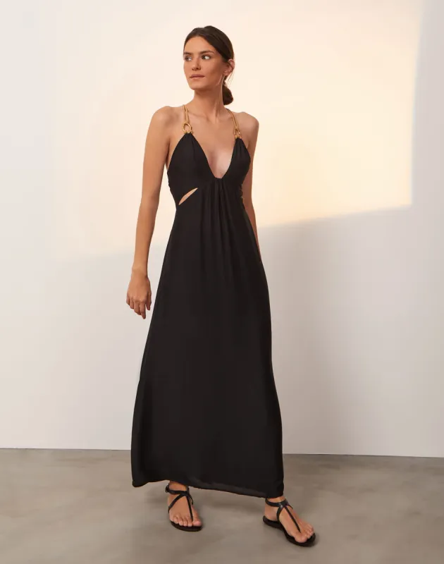 Angie Long Dress - Black sold by Vix