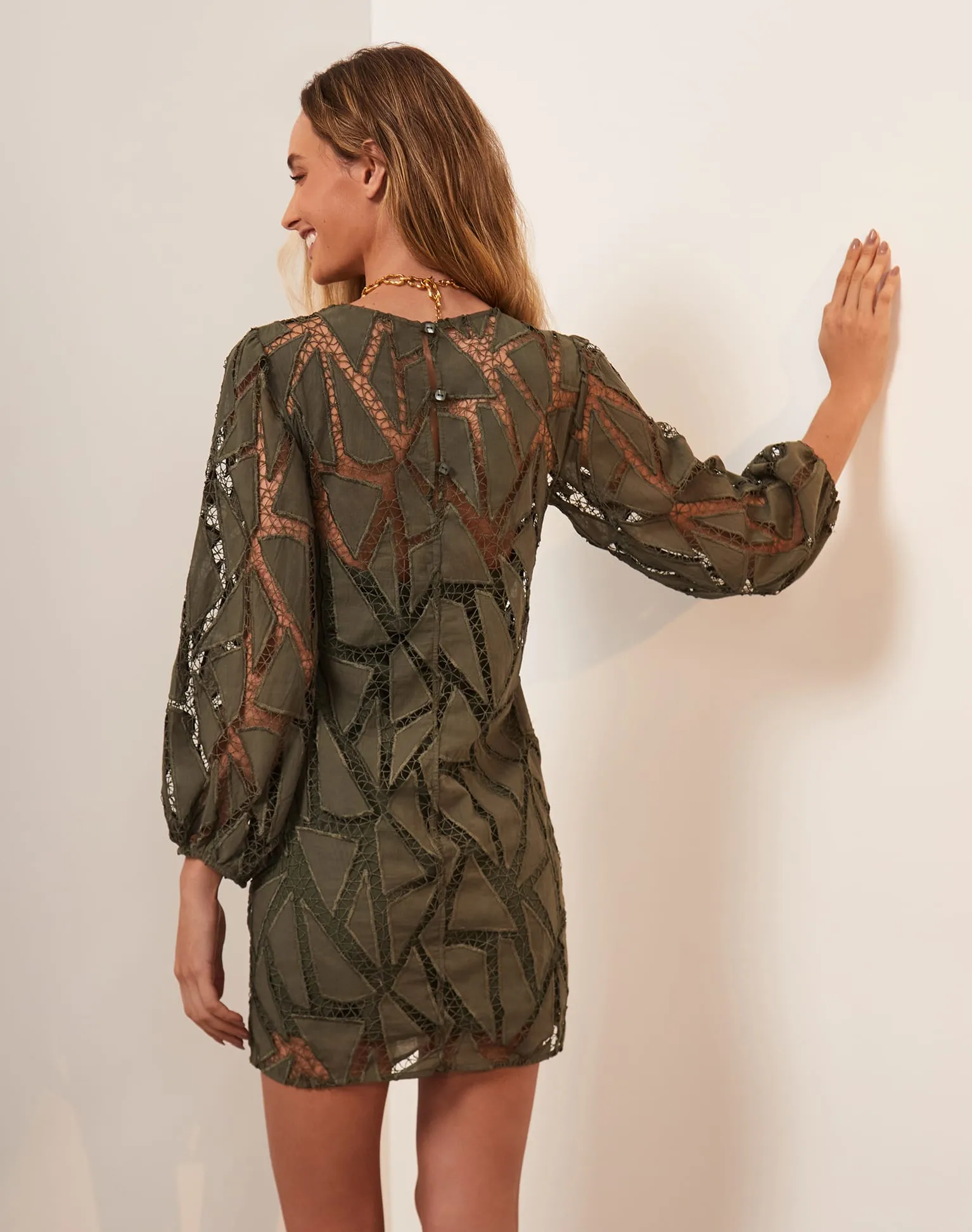 Julieta Short Dress (Exchange Only) - Evergreen sold by Vix product image thumbnail 2