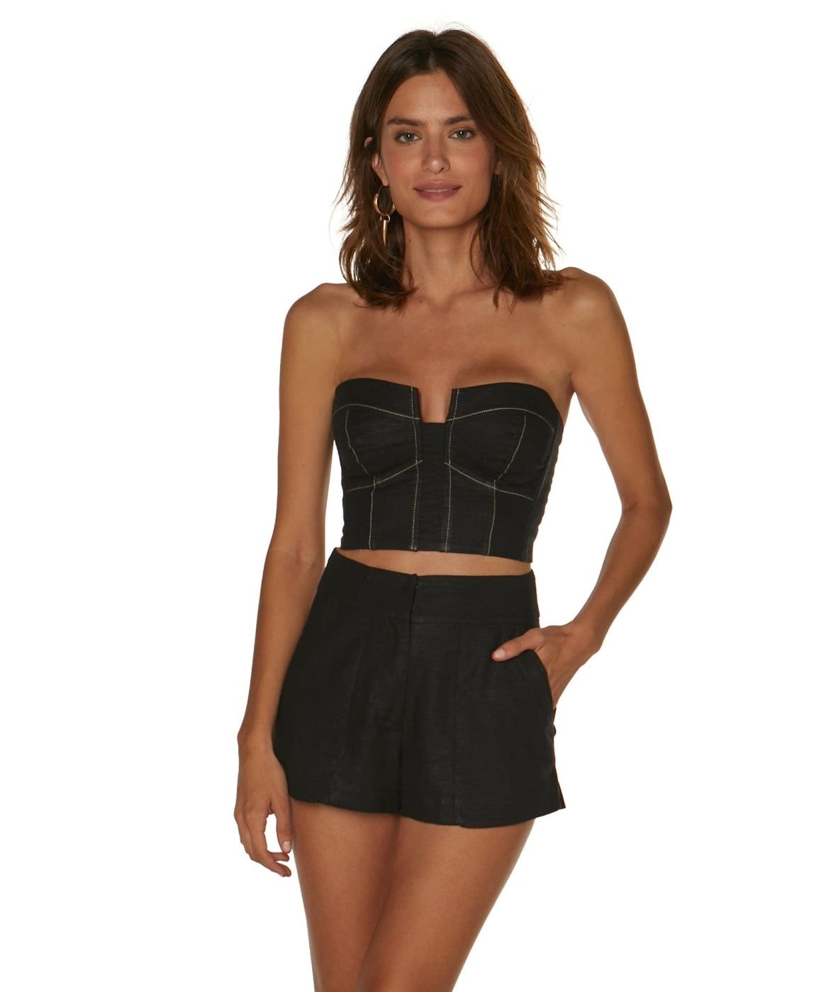 Bela Mini Shorts - Black sold by Vix product image thumbnail 6