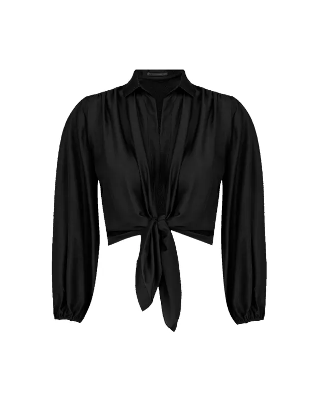 Erica Blouse - Black sold by Vix