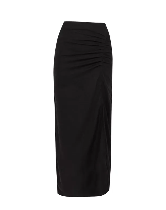 Clara Long Skirt - Black made by Vix