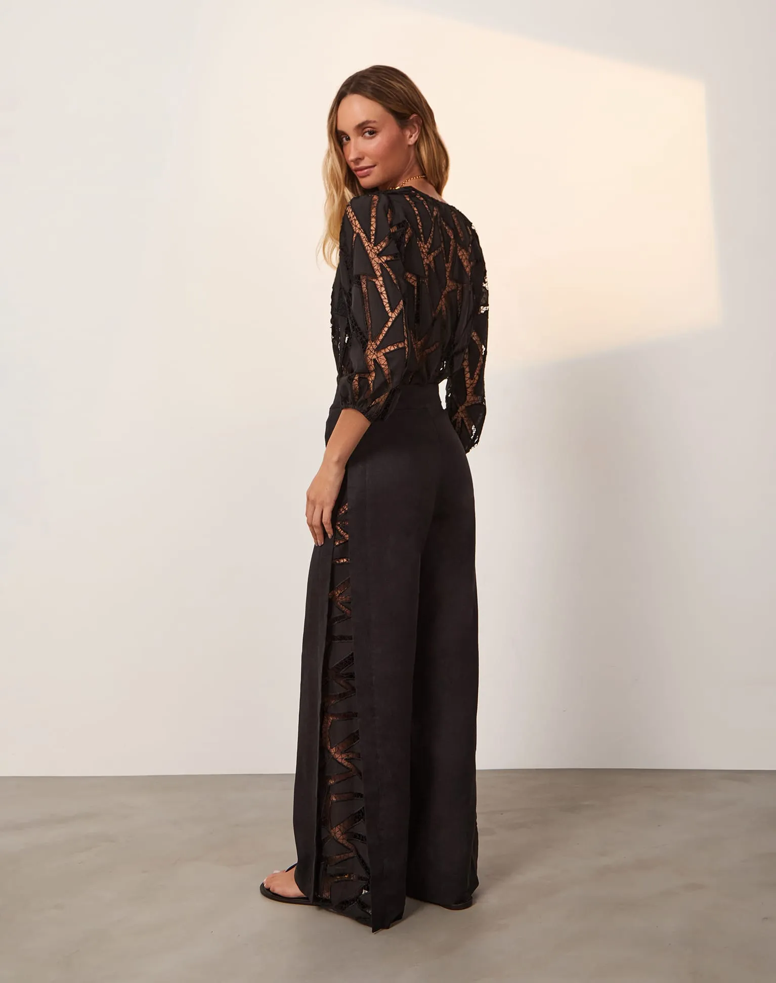 Julieta Long Sleeve Blouse - Black sold by Vix product image thumbnail 3