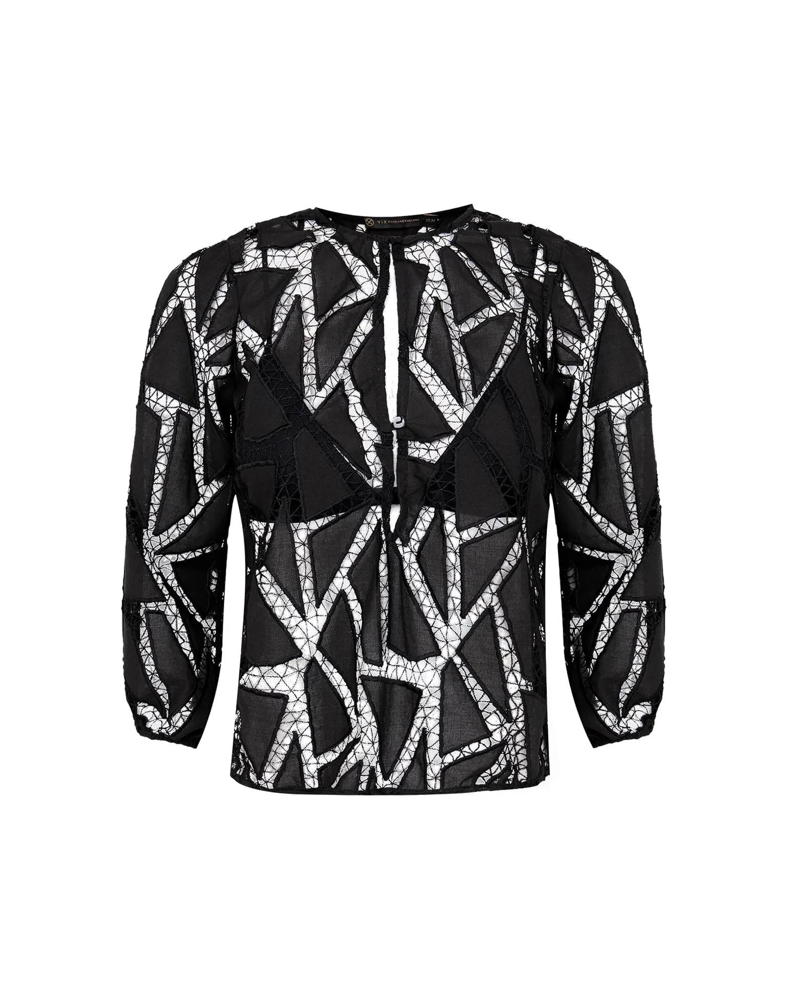 Julieta Long Sleeve Blouse - Black sold by Vix