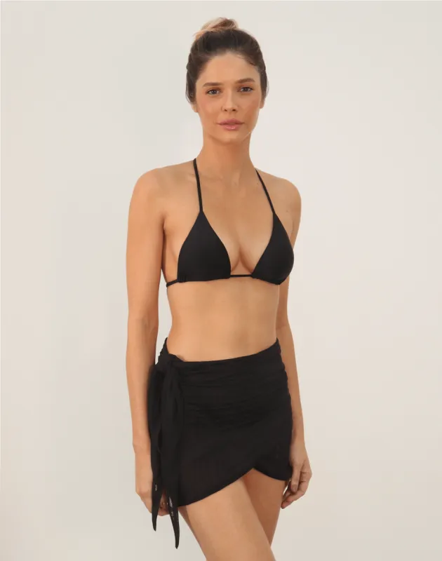 Dani Short Sarong - Black sold by Vix