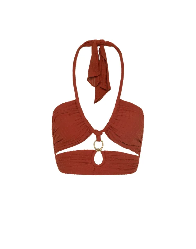 Marge Detail Top - Redwood made by Vix