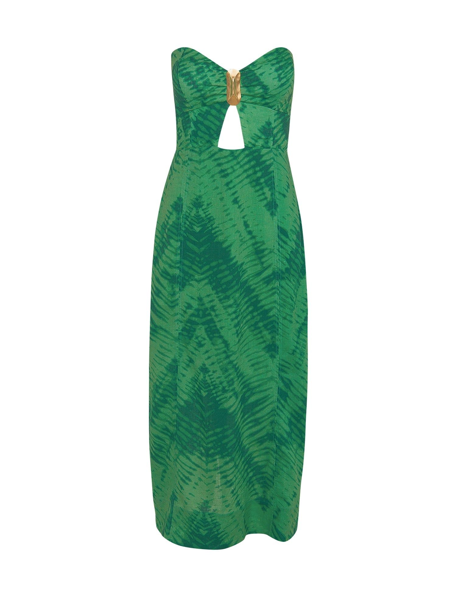 Lizzy Long Dress - Tamale Cactus sold by Vix product image thumbnail 5