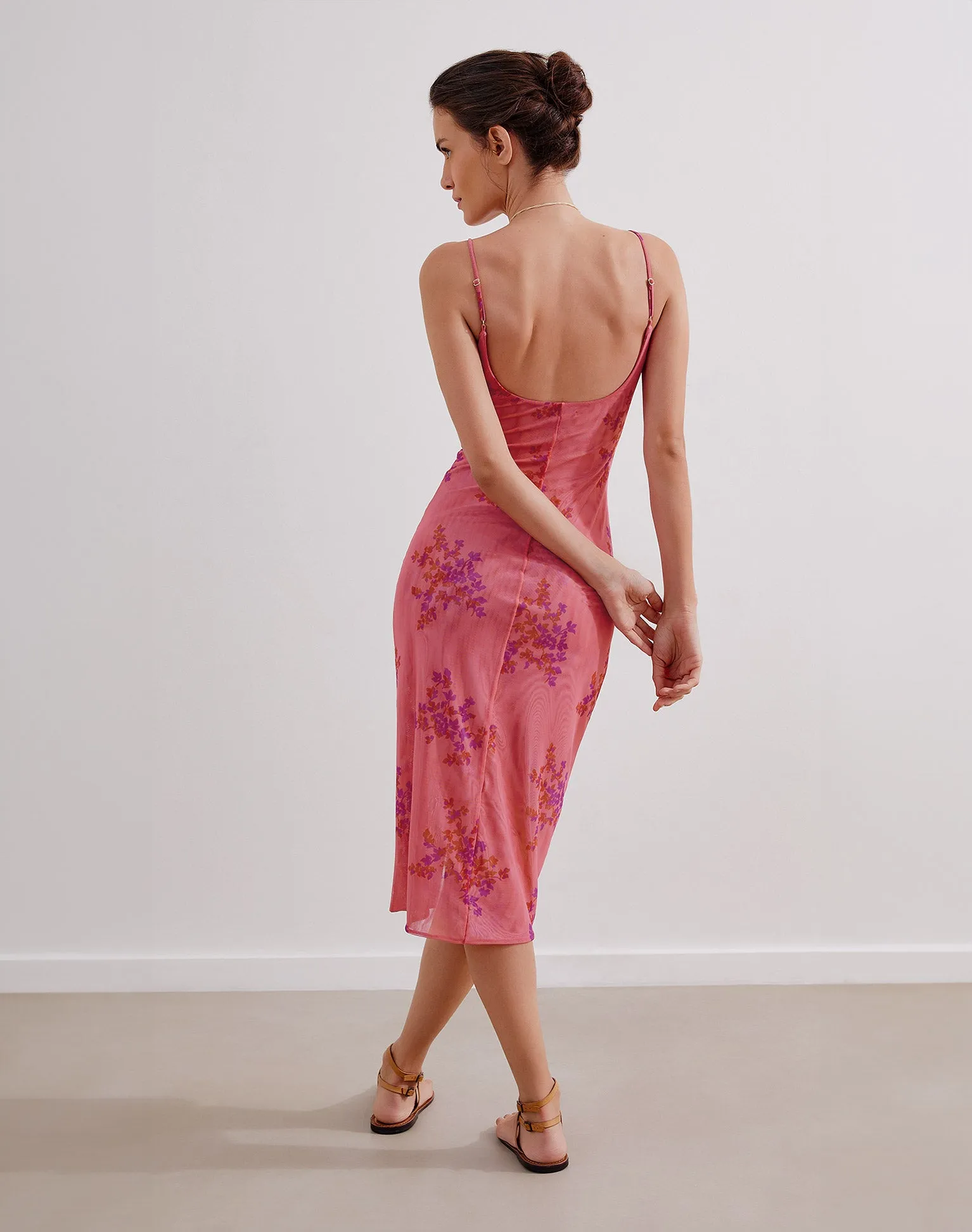 Sheer Diana Midi Dress (exchange only) - Lichia sold by Vix product image thumbnail 2