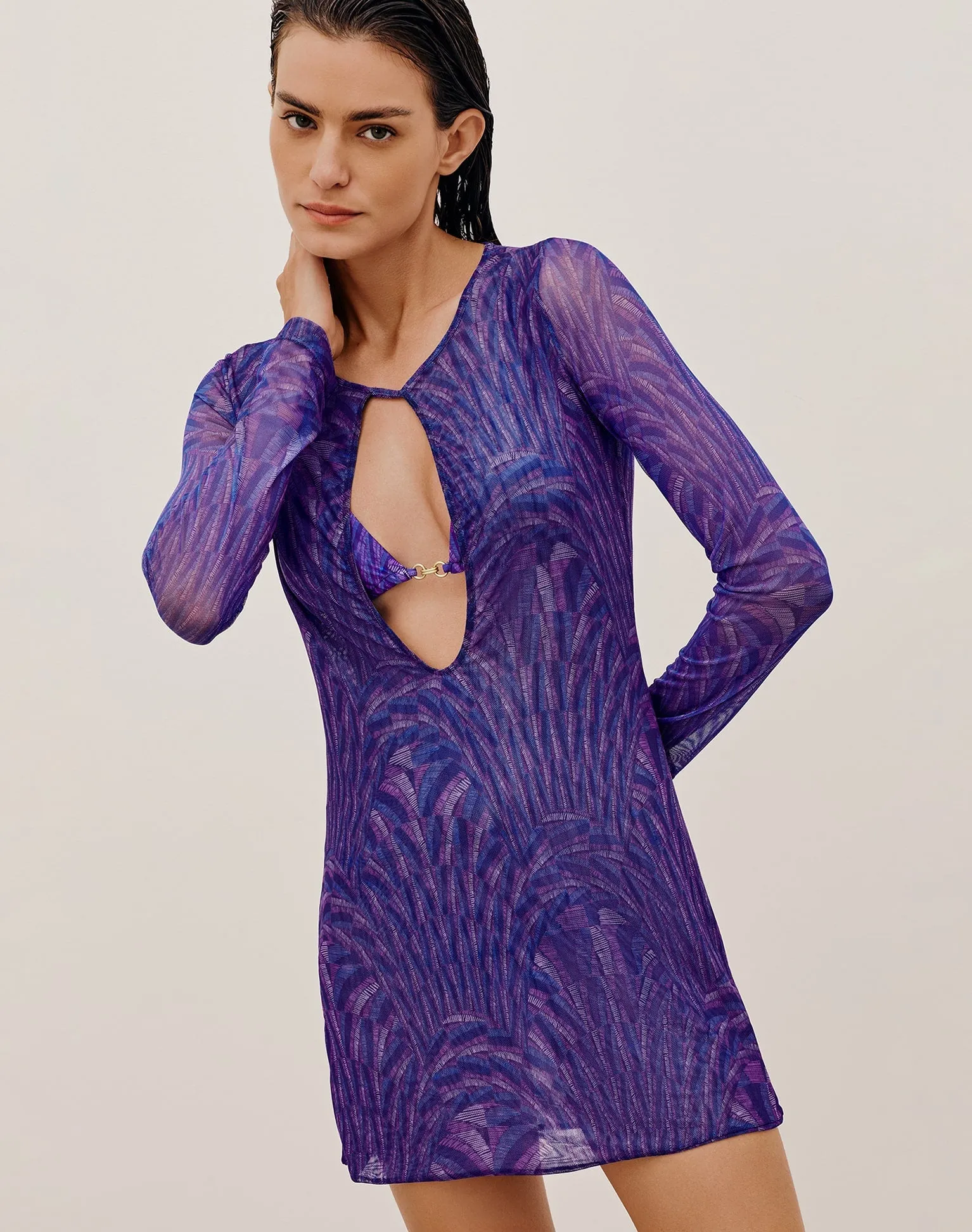 Cleo Short Cover Up (exchange only) - Leslie sold by Vix product image thumbnail 3