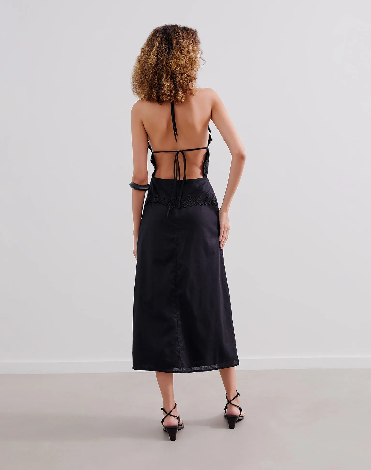 Tara Midi Dress (exchange only) - Black sold by Vix product image thumbnail 2