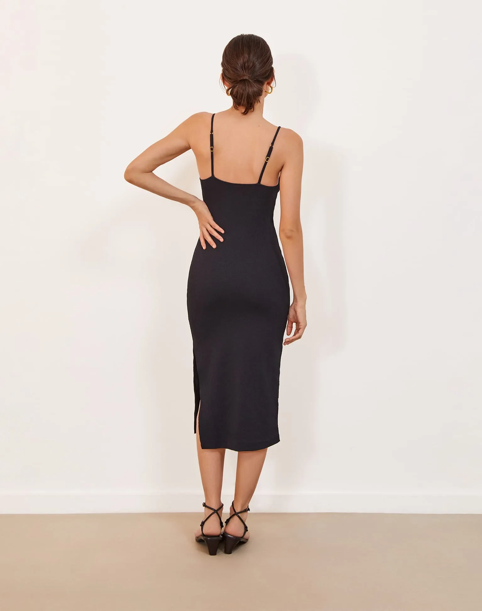 Firenze Lou Midi Dress - Black sold by Vix product image thumbnail 3