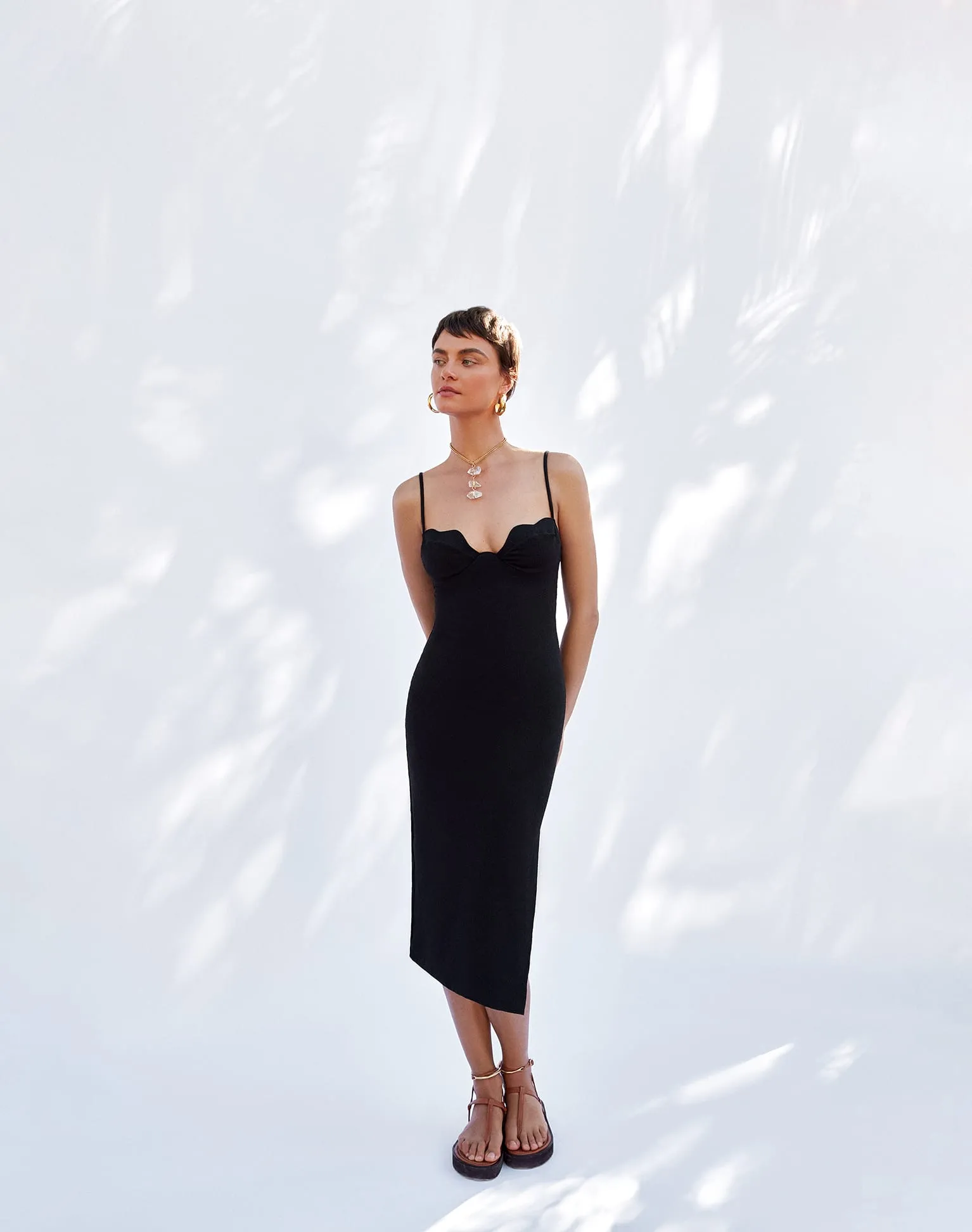 Firenze Lou Midi Dress - Black sold by Vix product image thumbnail 2