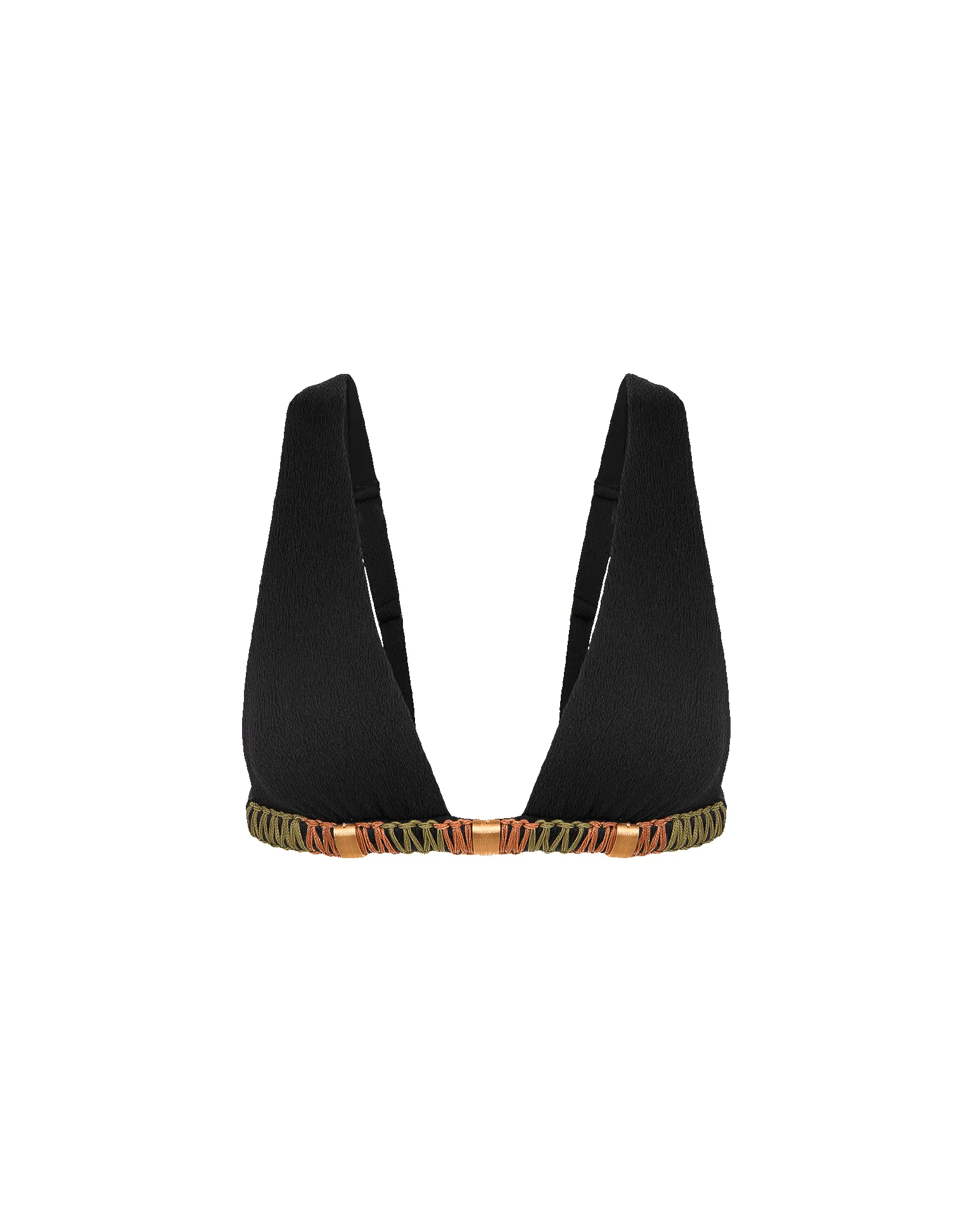 Firenze Sally Parallel Tri Top - Black sold by Vix