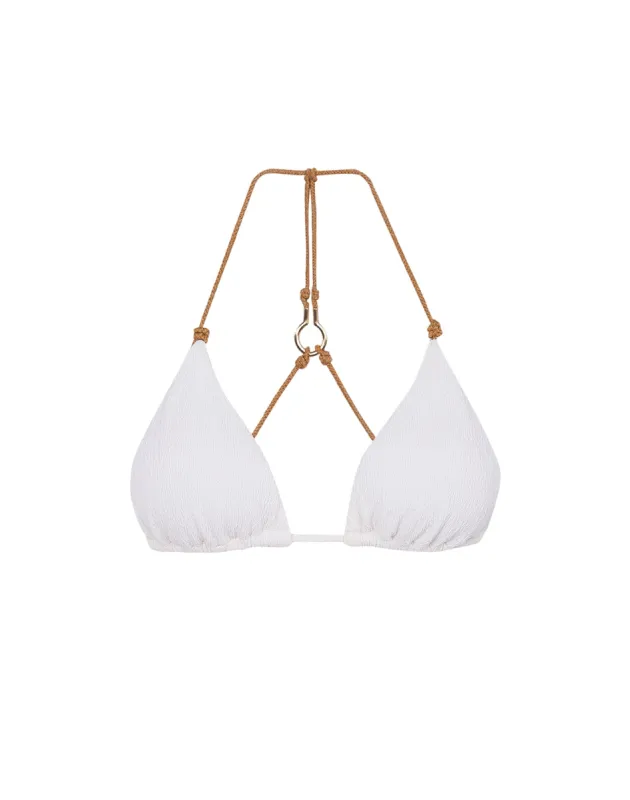 Firenze Diane T Back Top - White sold by Vix