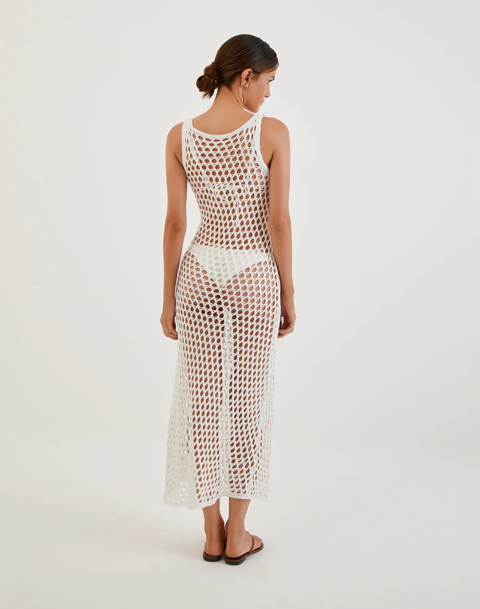 Knit Nicole Long Cover Up - Off White sold by Vix product image thumbnail 2